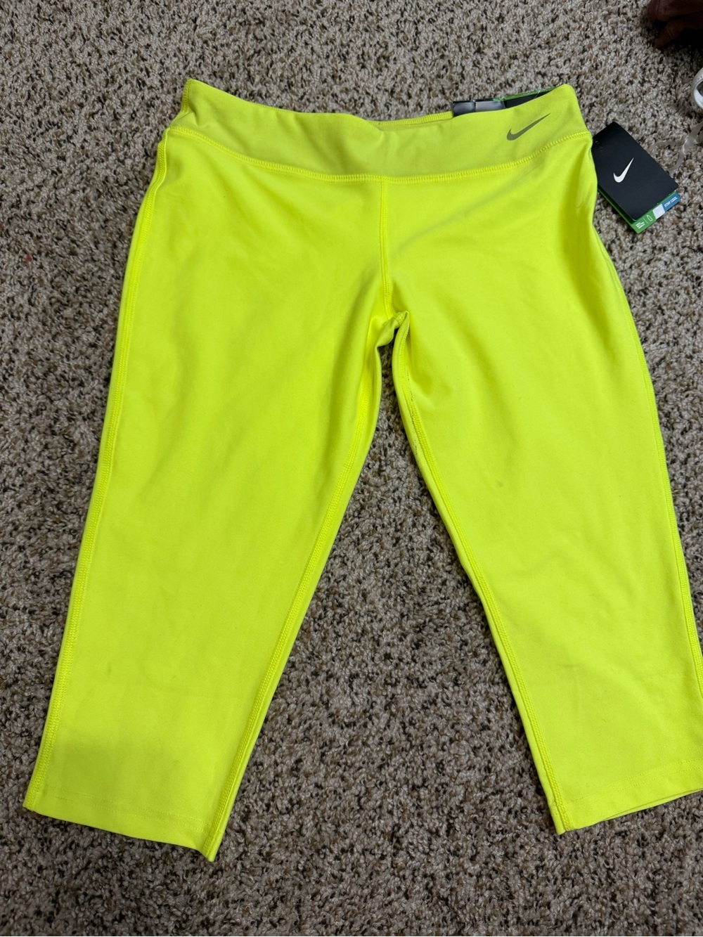 New girls Nike yellow leggings, Size S #activewear #fitness